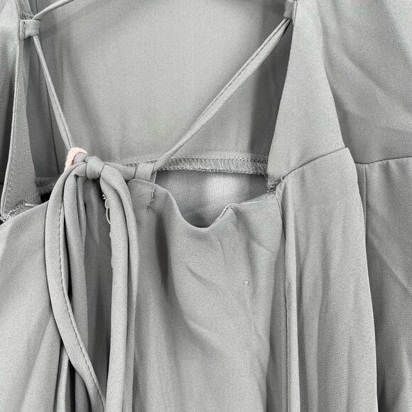 Show Me Your MuMu Godshaw Goddess Gown Soft Charcoal Crisp Medium NWT - Picture 6 of 10